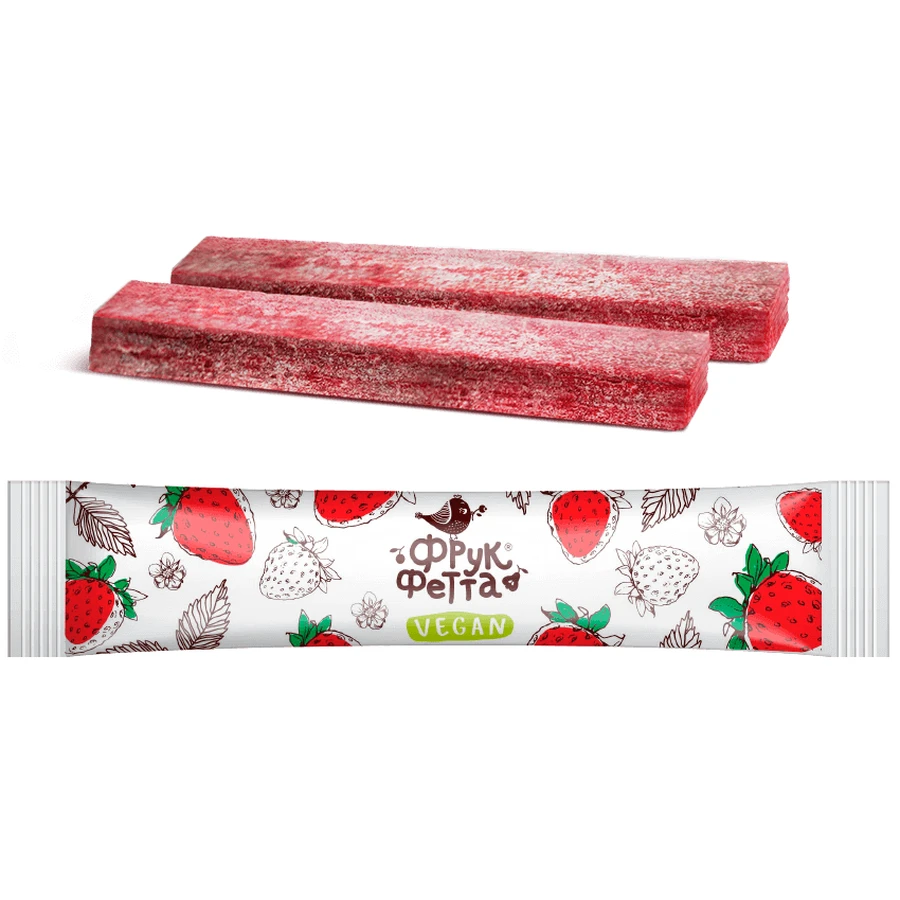 Батончик Frukfetta Полуниця, фруктовий, 20 г: ціни та характеристики