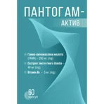 Пантогам-актив капсулы №60: цены и характеристики