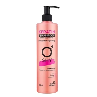 Шампунь O'Shy Professional Keratin Блеск и выравнивание 400 мл