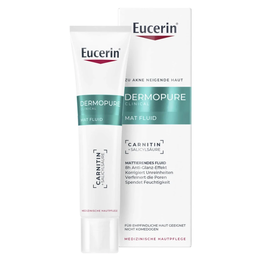 Флюїд для обличчя Eucerin DermoPure матуючий для проблемної шкіри 40 мл: ціни та характеристики