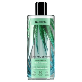 Vis Plantis Herbal Vital Care, Мицеллярный лосьон для лица и глаз, алоэ вера и гиалуроновая кислота, 500 мл