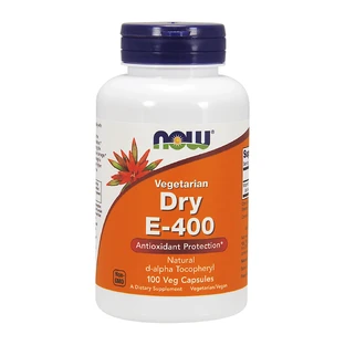 Now Foods Vegetarian Dry E-400, вітамін Е 400 МО, 100 капсул
