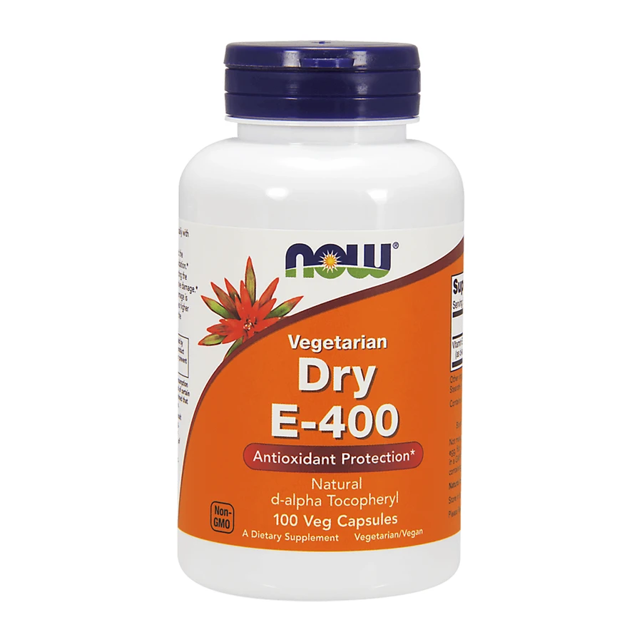 Now Foods Vegetarian Dry E-400, вітамін Е 400 МО, 100 капсул: ціни та характеристики