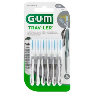 Sunstar Gum Trav-Ler, щітка для міжзубних проміжків, 2,0 мм, 6 шт.