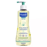 Mustela Stelatopia, очищающее масло с рождения, 500 мл + смягчающий крем для лица, 40 мл бесплатно