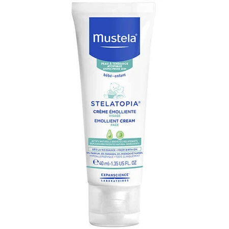 Mustela Stelatopia, очищувальна олія від народження, 500 мл + пом'якшувальний крем для обличчя, 40 мл безкоштовно: ціни та характеристики