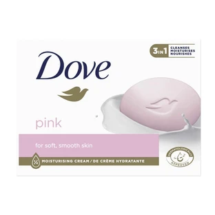 Dove, Мыло брусковое, розовое, 90 г