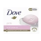 Dove, Мыло брусковое, розовое, 90 г