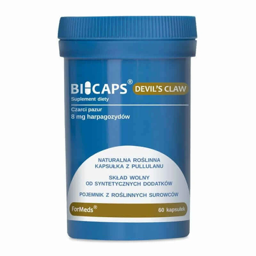 BICAPS DEVIL'S CLAW ( Чорний Кіготь) екстракт 200 мг 60 капсул. Форма випуску: ціни та характеристики