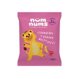 Органические слойки с клубникой и бананом, 20 г, Num Nums
