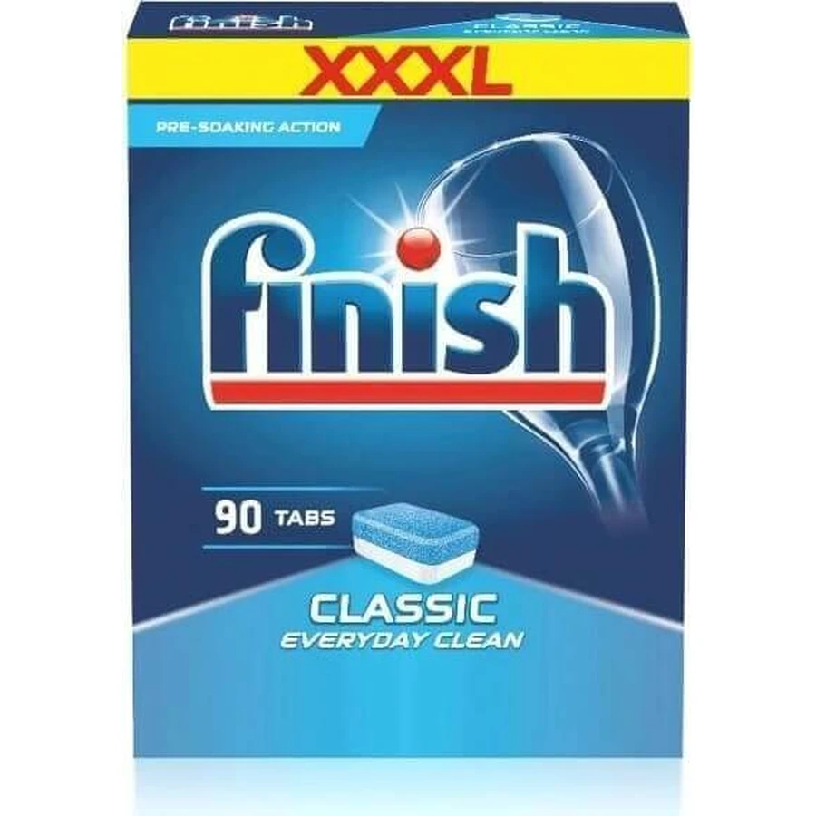 Фінішні вкладки Classic Regular 1×90 шт, таблетки для посудомийної машини: ціни та характеристики