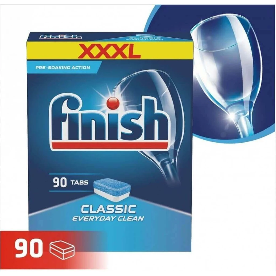 Фінішні вкладки Classic Regular 1×90 шт, таблетки для посудомийної машини: ціни та характеристики