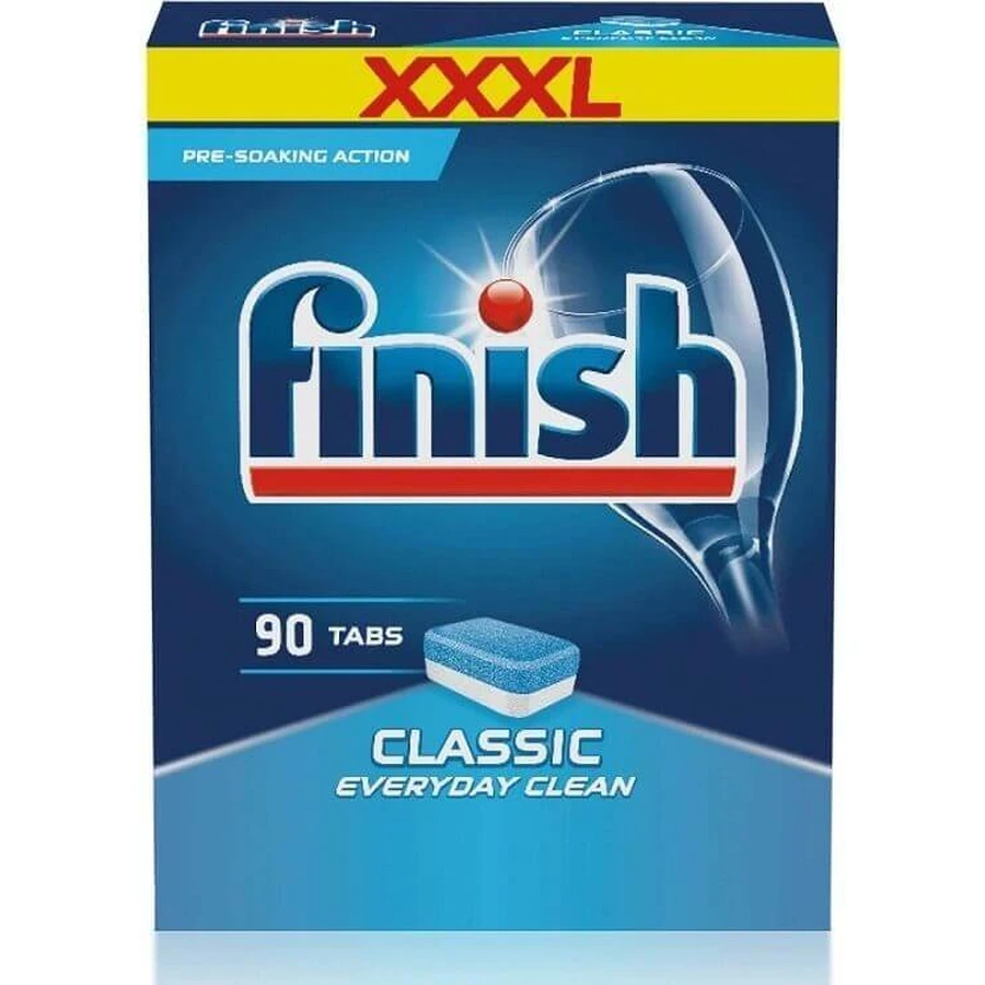 Фінішні вкладки Classic Regular 1×90 шт, таблетки для посудомийної машини: ціни та характеристики
