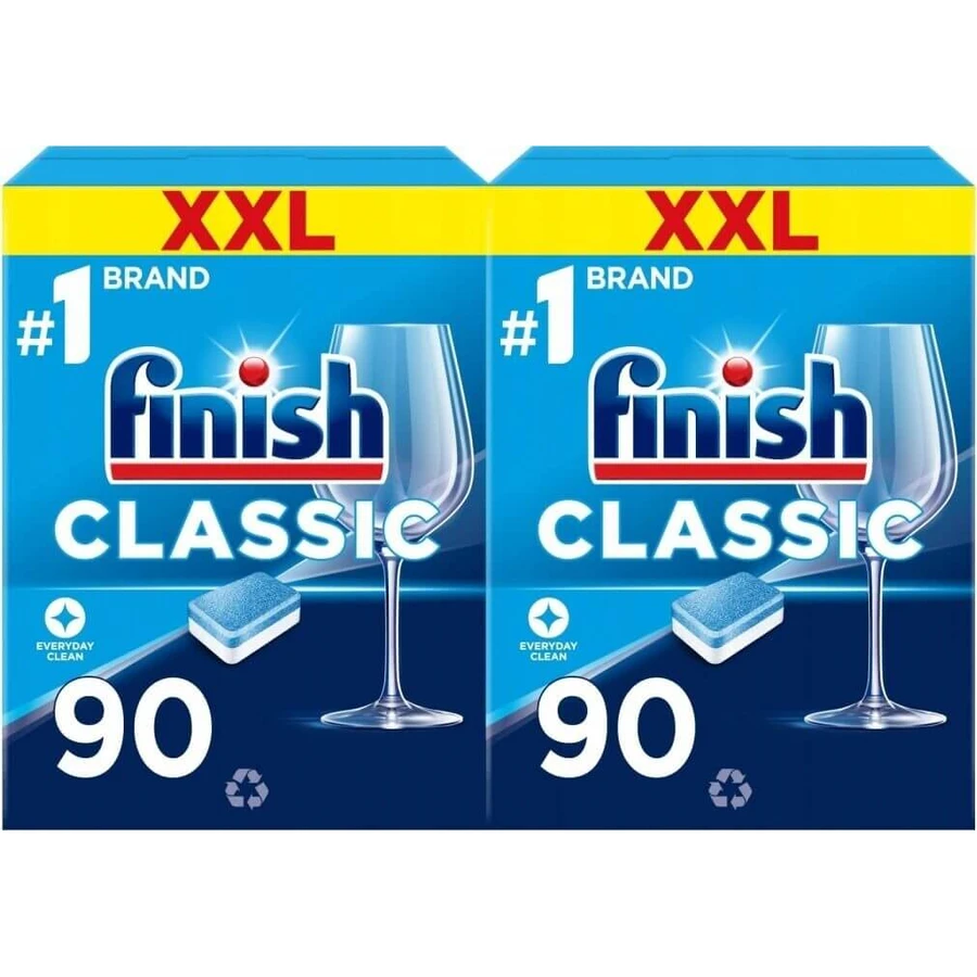 Фінішні вкладки Classic Regular 1×90 шт, таблетки для посудомийної машини: ціни та характеристики