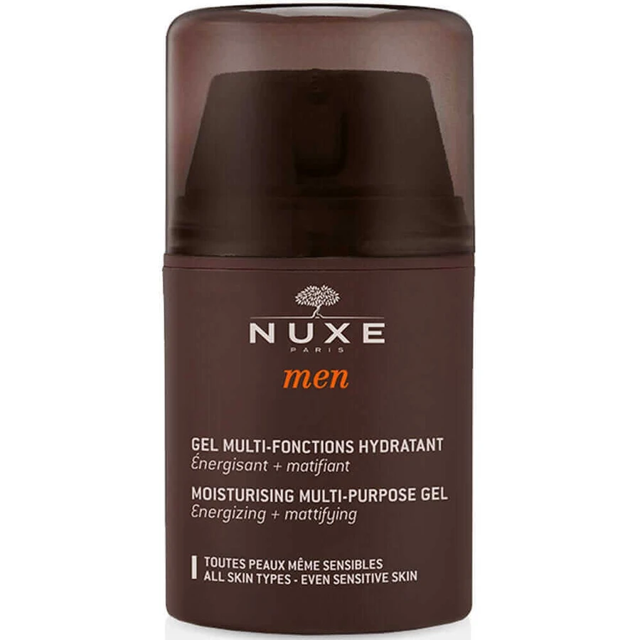 Nuxe Men Багатофункціональний зволожуючий гель для чоловіків, що заряджає енергією та матує, 50 мл: ціни та характеристики