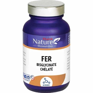 Pharm Nature Micronutrition Заліза бісгліцинат хелат 60 капсул