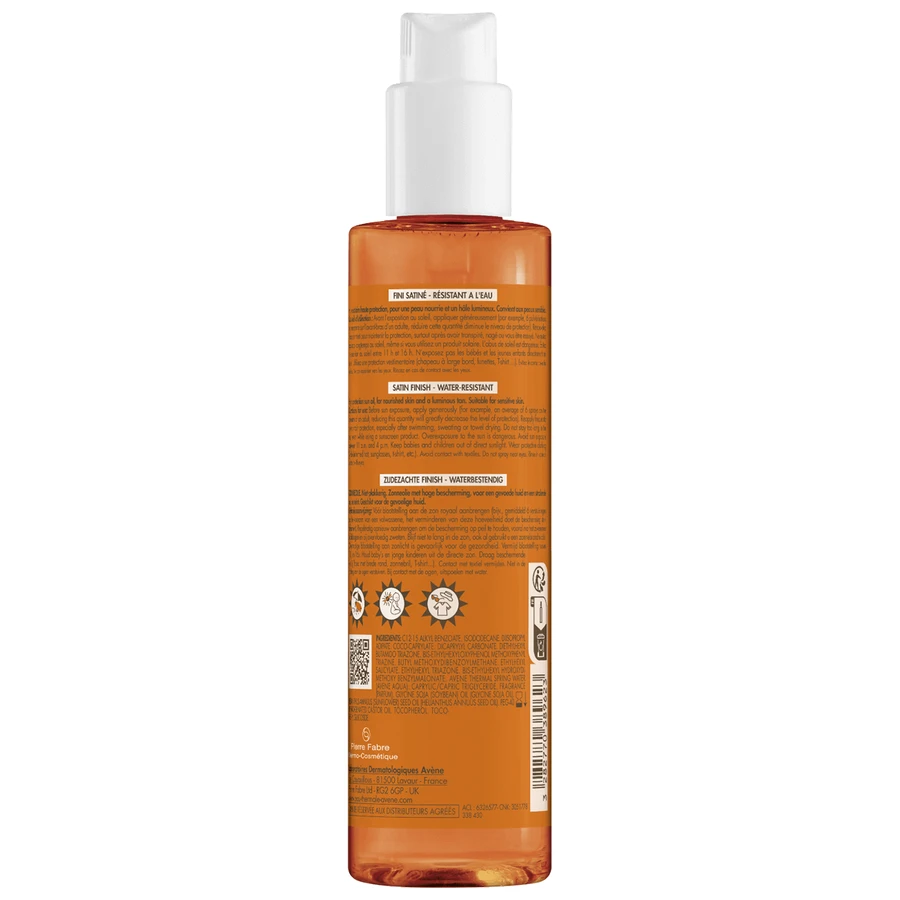 Avene Sun, высокая степень защиты от солнца, масло, SPF 30, 200 мл: цены и характеристики