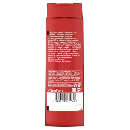 Old Spice, Гель для душа 3 в 1 для тела, волос и лица, Волчий терн, 400 мл: цены и характеристики