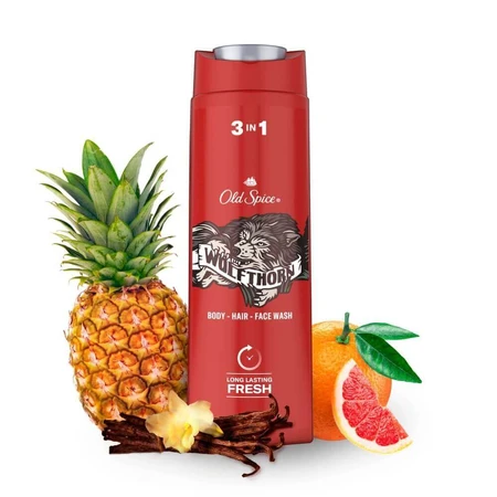 Old Spice, Гель для душа 3 в 1 для тела, волос и лица, Волчий терн, 400 мл: цены и характеристики
