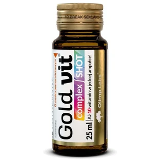 Olimp Gold-Vit Complex Shot, скляна ампула, апельсиновий смак, 9 х 25 мл