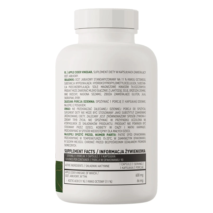 OstroVit Apple Cider Vinegar VEGE, яблочный уксус, 90 капсул: цены и характеристики