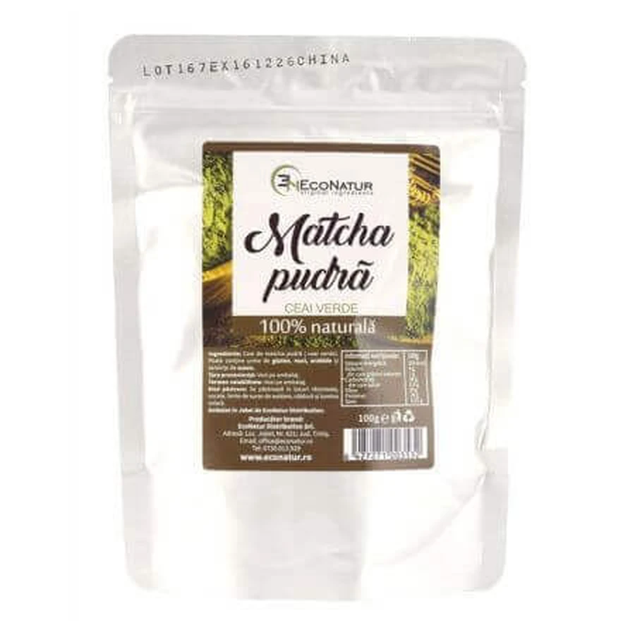 Матча порошок, 100 г, Econatur: ціни та характеристики