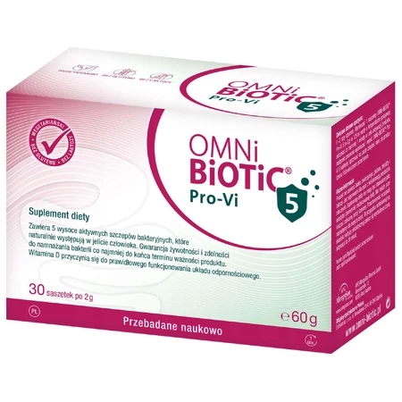 OmniBiotic Pro-Vi 5, порошок, 2 г х 30 пакетиків: ціни та характеристики