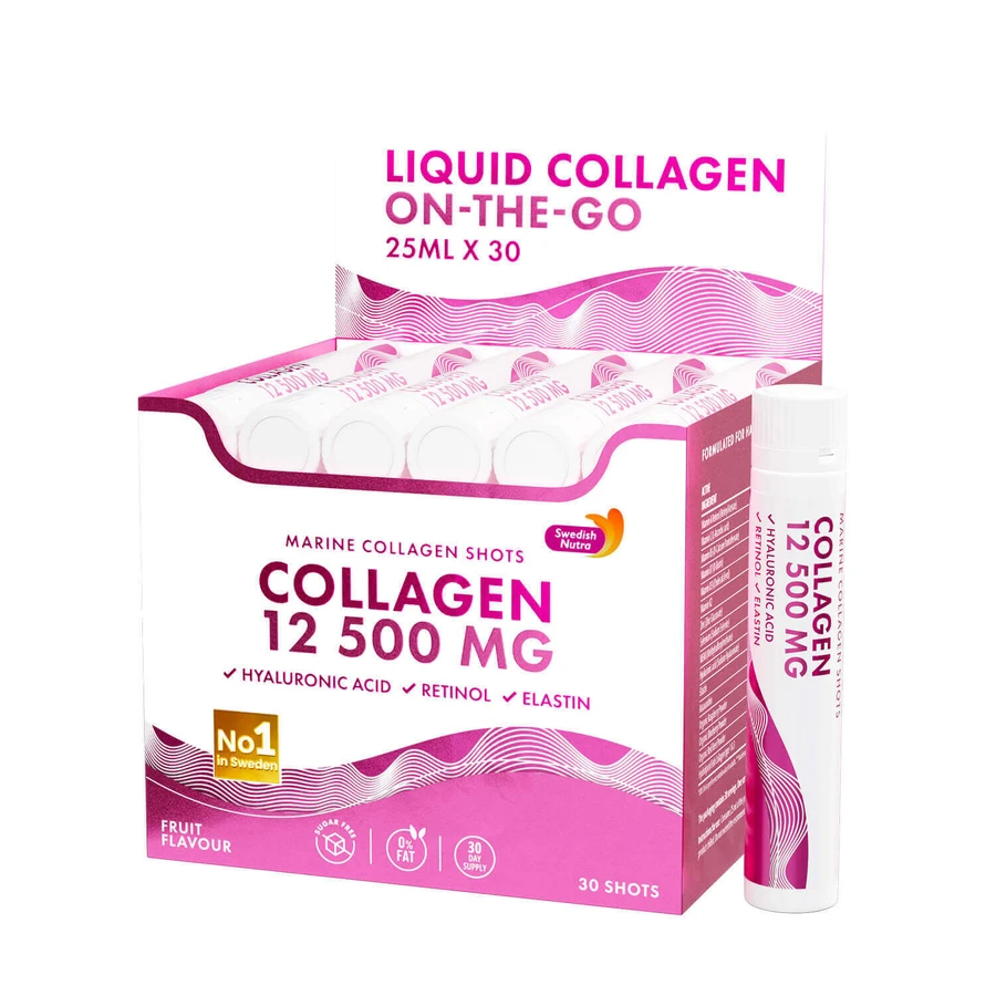 Шведский коллаген Nutra Marine Collagen 12500 мг, яблочный вкус, 30 шт.: цены и характеристики