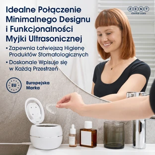 Zent Ultrasonic Cleaner, ультразвуковий очищувач з УФ лампою для ортодонтичних кап, протезів, брекетів