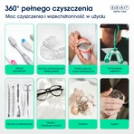 Zent Ultrasonic Cleaner, ультразвуковий очищувач з УФ лампою для ортодонтичних кап, протезів, брекетів: ціни та характеристики