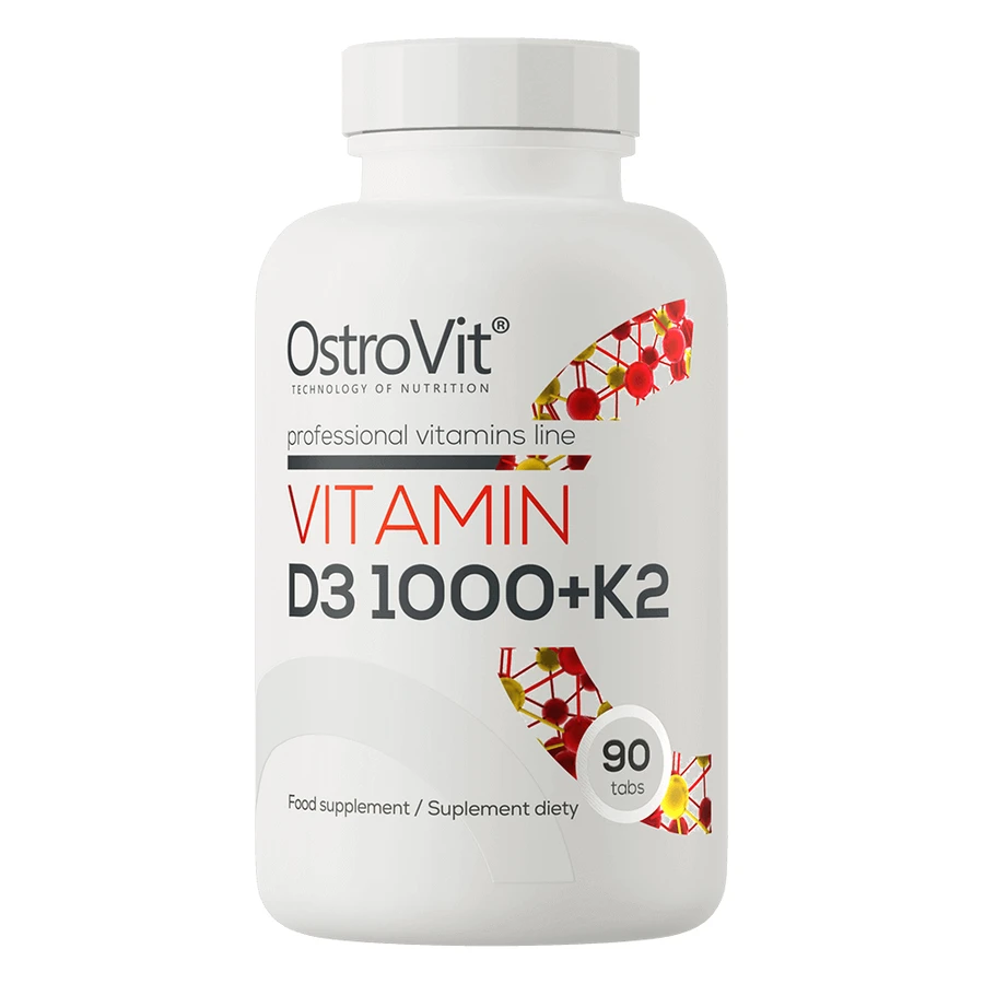 OstroVit Вітамін D3 1000 + K2, 90 таблеток: ціни та характеристики