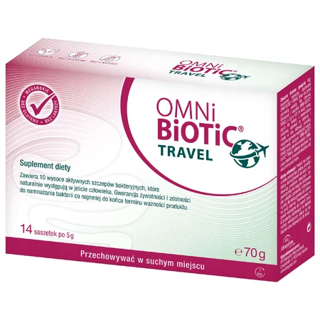 OmniBiotic Travel, порошок, 5 г x 14 пакетиков: цены и характеристики
