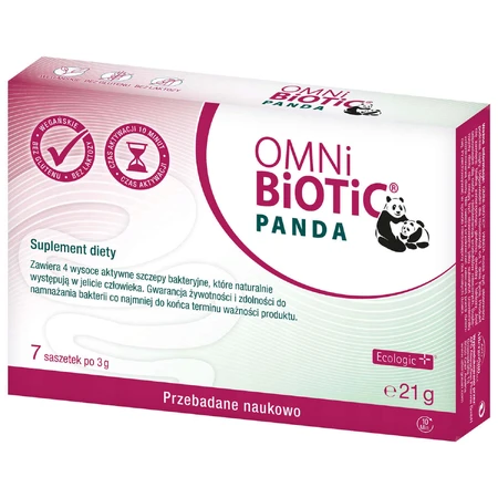 OmniBiotic Panda, порошок, с рождения, 3 г x 7 пакетиков: цены и характеристики