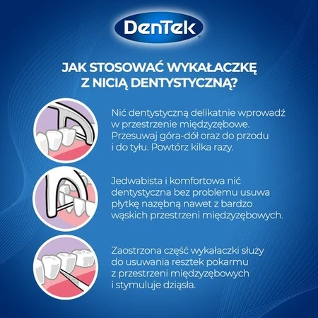Зубная нить DENTEK Зубочистки Comfort Clean, 30 шт.: цены и характеристики