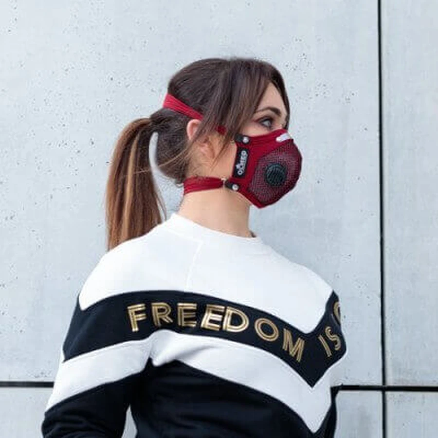 Olmed Sports Mask Maroon (1+1 фільтр) розмір M, дизайн Анжеліка Юзефчик (Angelika Józefczyk): ціни та характеристики