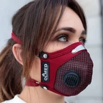Olmed Sports Mask Maroon (1+1 фільтр) розмір M, дизайн Анжеліка Юзефчик (Angelika Józefczyk): ціни та характеристики