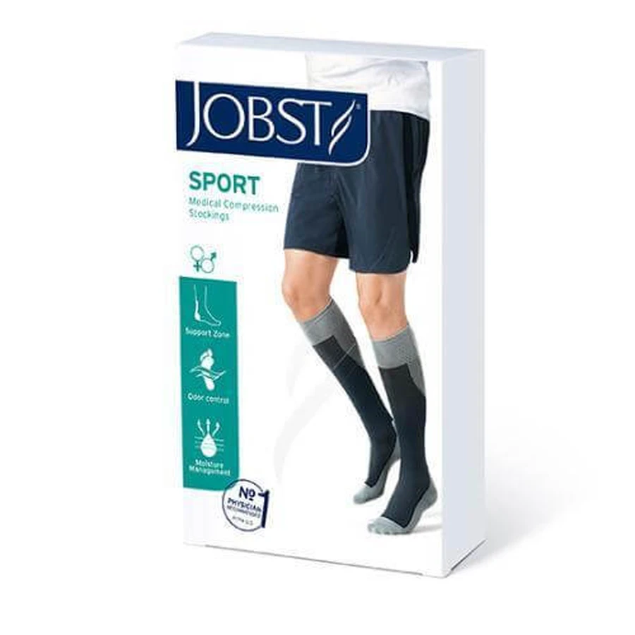 JOBST SPORT Компресійні гольфи CCL2 рожевий/сірий розмір L, ZP КОРОТКА ДАТА ЗАКУПІВЛІ 31.12.2025: ціни та характеристики
