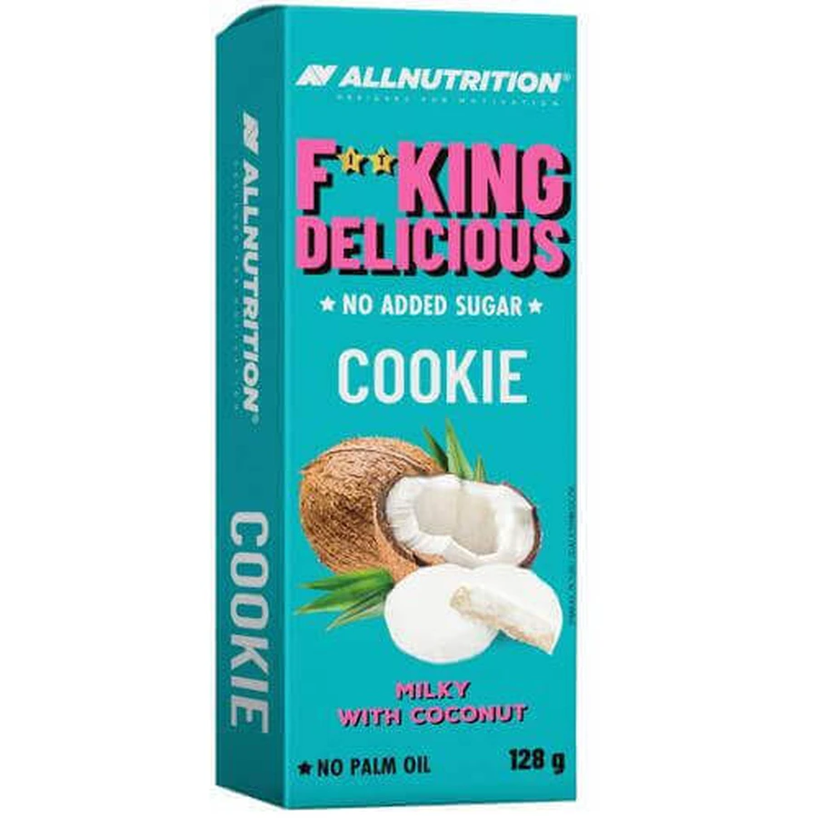 Allnutrition Fitking Cookie Молочне печиво з кокосом, 128 г: ціни та характеристики