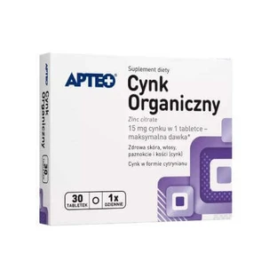 Органический цинк APTEO, 30 таблеток