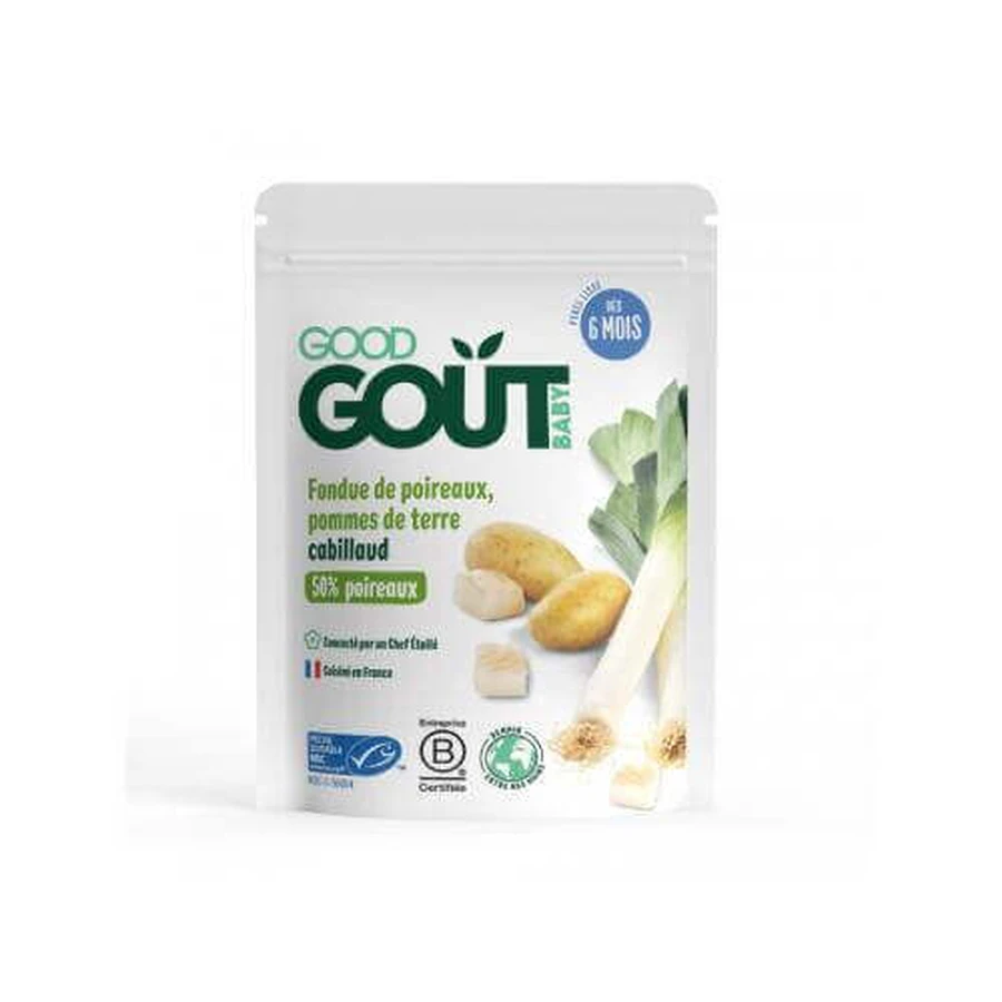 Good Gout BIO Лук-порей с картофелем и треской, 190 г: цены и характеристики