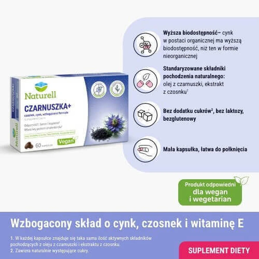 Naturell cumin+, 60 капсул: цены и характеристики