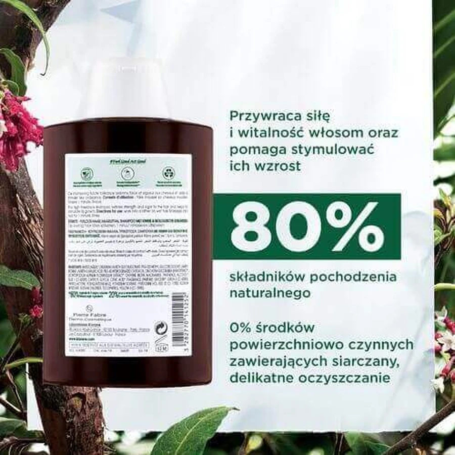 Шампунь для волосся KLORANE з хініном та едельвейсом, 200 мл: ціни та характеристики