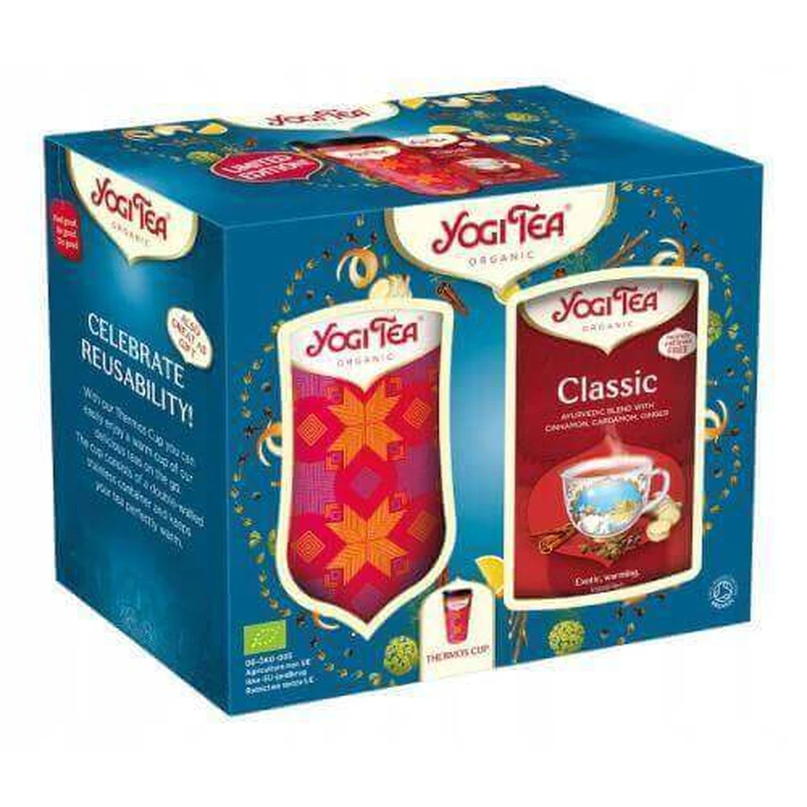 YOGI TEA Набір термогорняток з класичним чаєм, 17х2,2 г КОРОТКА ДАТА 30.11.2025: ціни та характеристики