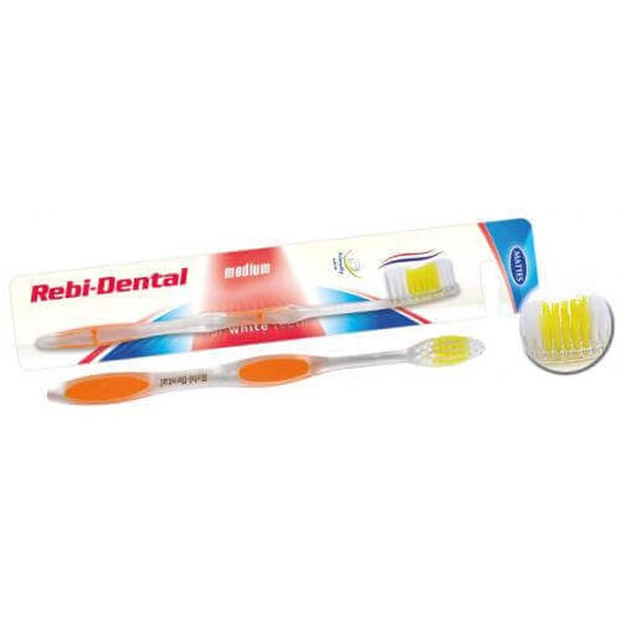 Зубна щітка Mattes Rebi Dental M08 середня: ціни та характеристики