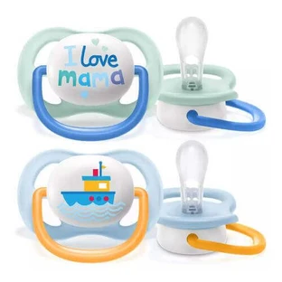 AVENT Ultra Air Happy соска-пустушка SCF080/01 0-6м Хлопчик, 2 шт.