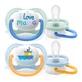 AVENT Ultra Air Happy соска-пустушка SCF080/01 0-6м Хлопчик, 2 шт.
