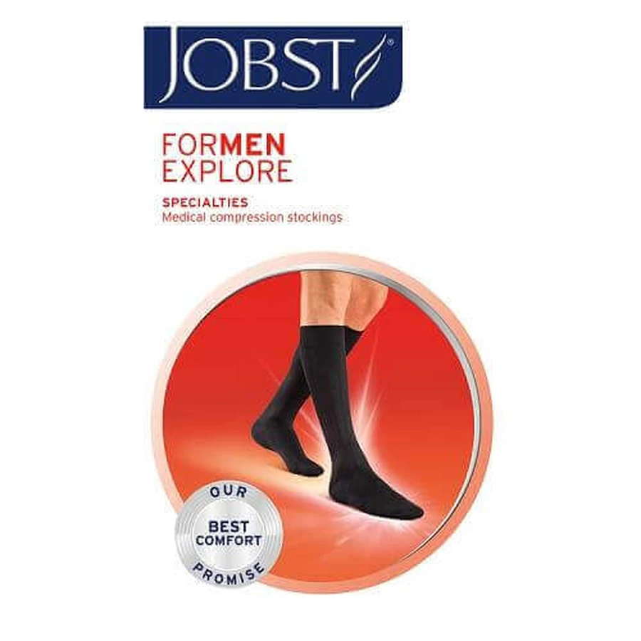 Компресійні гольфи JOBST FORMEN EXPLORE CCL2 темно-сині, розмір 3 ZP: ціни та характеристики