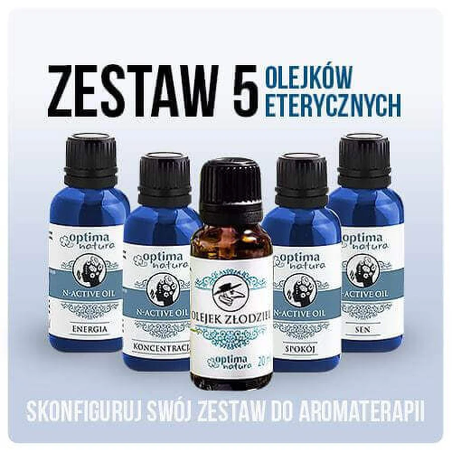 Набір з 5 натуральних ефірних олій Optima Natura (5х20 мл): ціни та характеристики