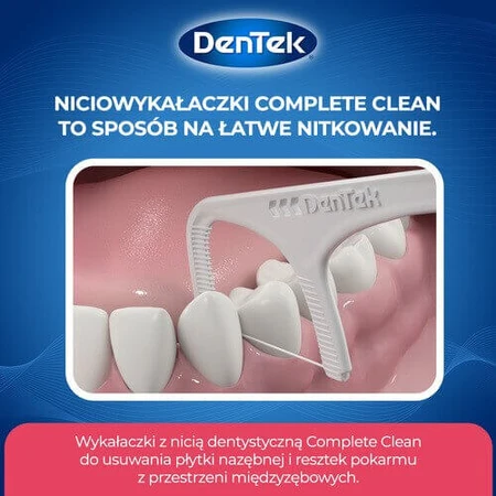 Флос-зубочистка DenTek Complete Clean Floss, 40 шт.: ціни та характеристики