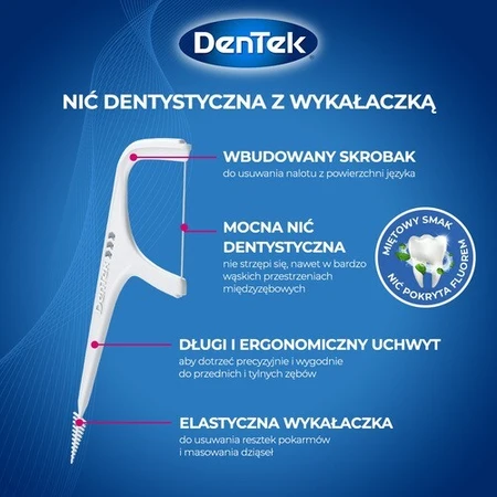 Флос-зубочистка DenTek Complete Clean Floss, 40 шт.: ціни та характеристики